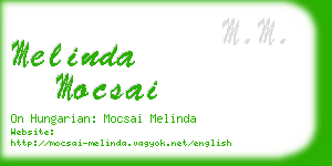 melinda mocsai business card